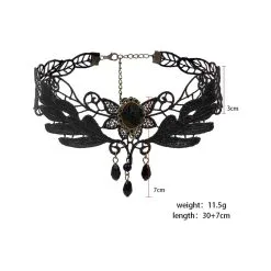 Joy Jewels Ras De Cou VICTORIA Noir -FÉMINITÉS boutique ras de cou victoria noir 3