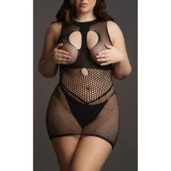 Le Desir Robe Grande Taille DUO NET OPEN CUP - Noir