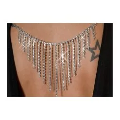 Chilirose Robe Noire Dos Nu Avec Ornement -FÉMINITÉS boutique robe noire dos nu avec ornement 2