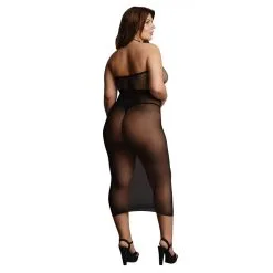Le Desir Robe Résille Grande Taille HIGH NECK Noire 11 Le Desir Robe Résille Grande Taille HIGH NECK Noire -FÉMINITÉS boutique robe resille grande taille high neck noire 3