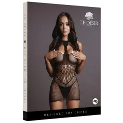 Le Desir Robe Sexy DUO NET OPEN CUP Noir -FÉMINITÉS boutique robe sexy duo net open cup noir 2