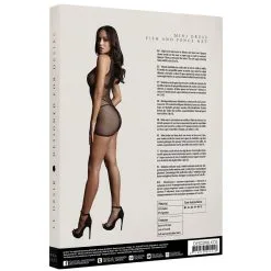 Le Desir Robe Sexy DUO NET OPEN CUP Noir -FÉMINITÉS boutique robe sexy duo net open cup noir 3