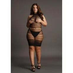 Le Desir Robe Sexy Grande Taille HIGH LACE Noire -FÉMINITÉS boutique robe sexy grande taille high lace noire 6