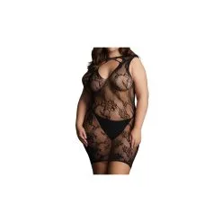 Le Desir Robe Sexy Grande Taille HIGH NECK Noire