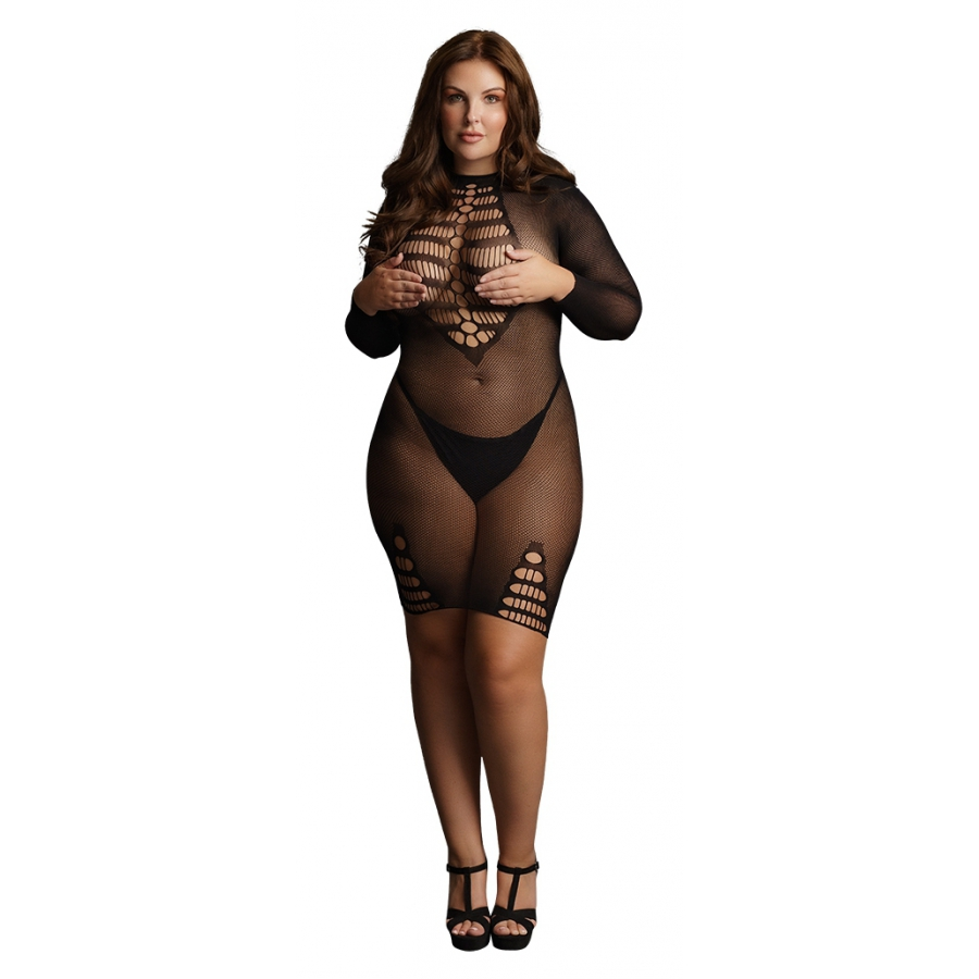 Le Desir Robe Sexy Grande Taille LONG SLEEVE Noire 3 Le Desir Robe Sexy Grande Taille LONG SLEEVE Noire – Image 3