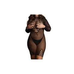 Le Desir Robe Sexy Grande Taille LONG SLEEVE Noire