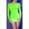 Chilirose Robe Sexy Wegelia Vert Neon