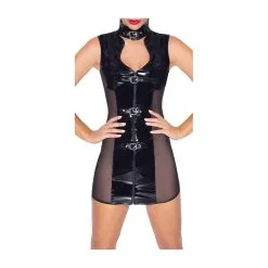 Black Level Robe VINYL DRESS BUCKLE Noire