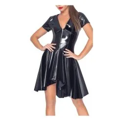 Black Level Robe VINYL DRESS FRIPON Noire