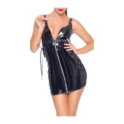 Black Level Robe VINYL DRESS Noire