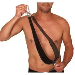 Mr. Sling Set De 2 Supports Pieds En Cuir Pour Sling + 2 Mousquetons - 60cm - The Red 9 Mr. Sling Set De 2 Supports Pieds En Cuir Pour Sling + 2 Mousquetons - 60cm - The Red -FÉMINITÉS boutique set de 2 supports pieds en cuir pour sling 2 mousquetons 60cm the red 2