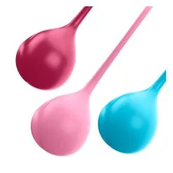 Satisfyer Set De 3 Boules De Geisha - 3.8 Cm -FÉMINITÉS boutique set de 3 boules de geisha 126 x 38 cm 5