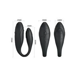 Pretty Love Sextoy Couple Indulgence Plus - Noir -FÉMINITÉS boutique sextoy couple indulgence plus noir 4