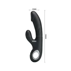 Pretty Love Sextoy Rabbit Selene - Noir -FÉMINITÉS boutique sextoy rabbit selene noir 4