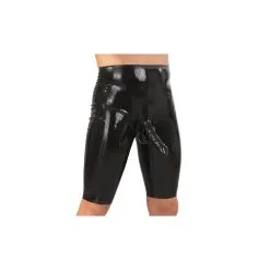The Latex Collection Short Cycliste En Latex Avec Gaine Pénis