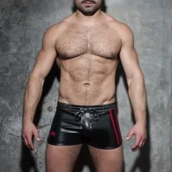 AD Fetish Short Fetish Kango DOUBLE STRIPE Rouge -FÉMINITÉS boutique short fetish kango double stripe rouge 2