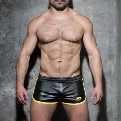 AD Fetish Short Fetish Kango ROCKY Jaune -FÉMINITÉS boutique short fetish kango rocky jaune 2