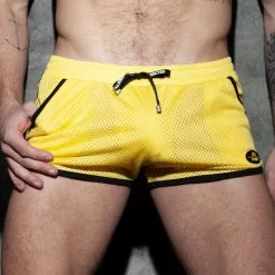 AD Fetish Short KANGOO Mesh Jaune