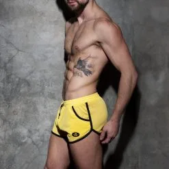 AD Fetish Short KANGOO Mesh Jaune 9 AD Fetish Short KANGOO Mesh Jaune -FÉMINITÉS boutique short kangoo mesh jaune 3