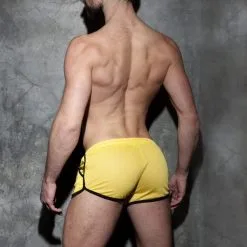 AD Fetish Short KANGOO Mesh Jaune 10 AD Fetish Short KANGOO Mesh Jaune -FÉMINITÉS boutique short kangoo mesh jaune 4