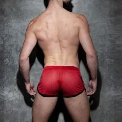 AD Fetish Short KANGOO Mesh Rouge -FÉMINITÉS boutique short kangoo mesh rouge 4