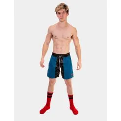 Barcode Berlin Short LEO Noir-Bleu -FÉMINITÉS boutique short leo noir bleu 2