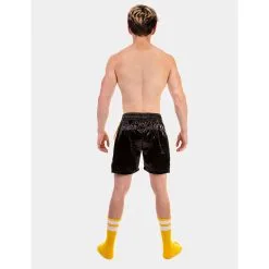 Barcode Berlin Short LEO Noir-Jaune -FÉMINITÉS boutique short leo noir jaune 3