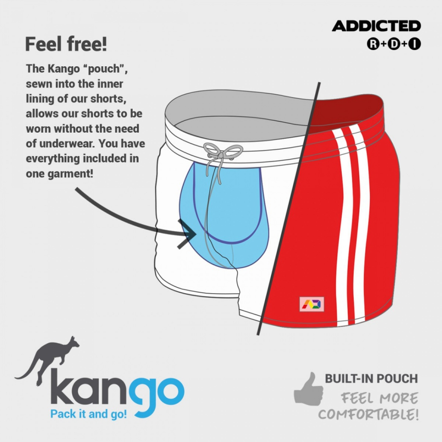 Addicted Short MESH ROCKY Rouge 6 Addicted Short MESH ROCKY Rouge – Image 6