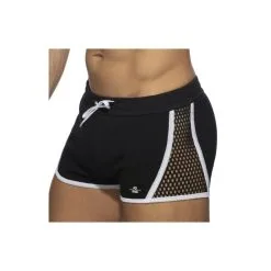 AD Fetish Short MESH STRIPED Noir-Blanc