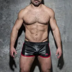 AD Fetish Short ROCKY DOUBLE SIDE Rouge -FÉMINITÉS boutique short rocky double side rouge 2