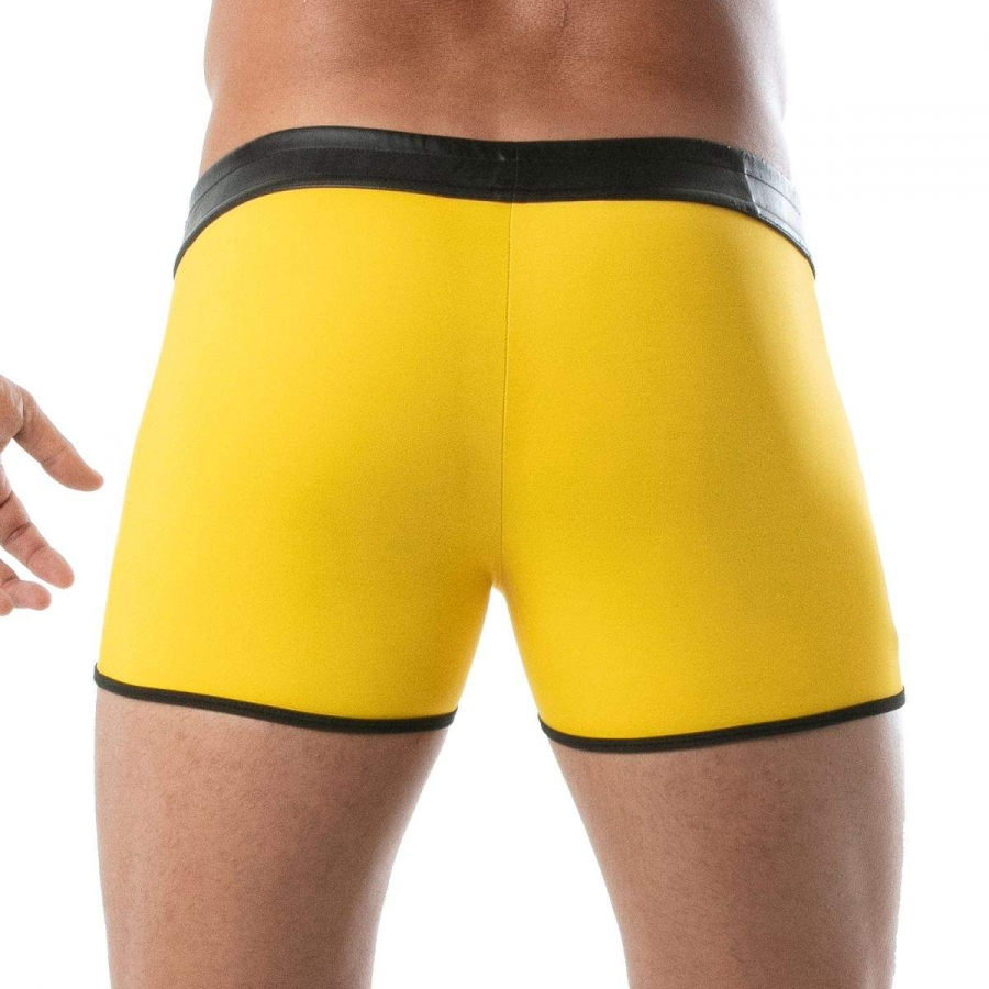 TOF Paris Short Sexy BAD BOYS Jaune 2 TOF Paris Short Sexy BAD BOYS Jaune – Image 2