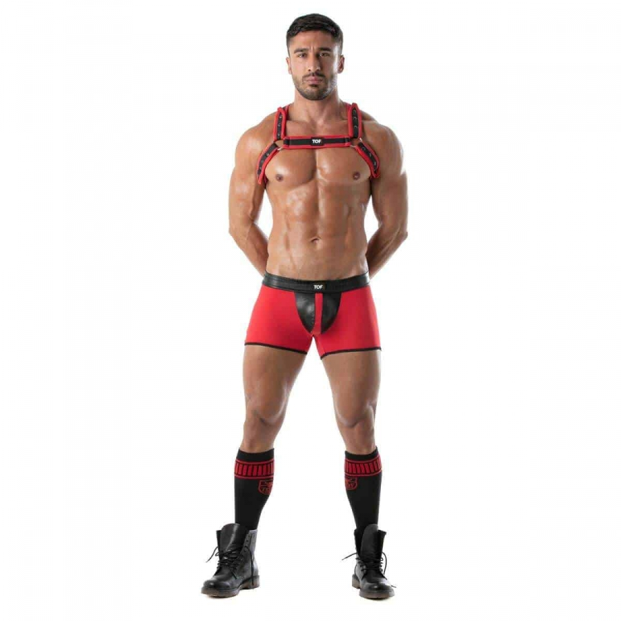 TOF Paris Short Sexy BAD BOYS Rouge 4 TOF Paris Short Sexy BAD BOYS Rouge – Image 4