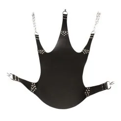 Mr. Sling Sling En Cuir 5 Points D'attache -FÉMINITÉS boutique sling 5 points en cuir noir 3