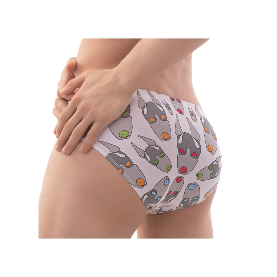 Barcode Berlin Slip De Bain FETISH DOG Blanc 2 Barcode Berlin Slip De Bain FETISH DOG Blanc – Image 2