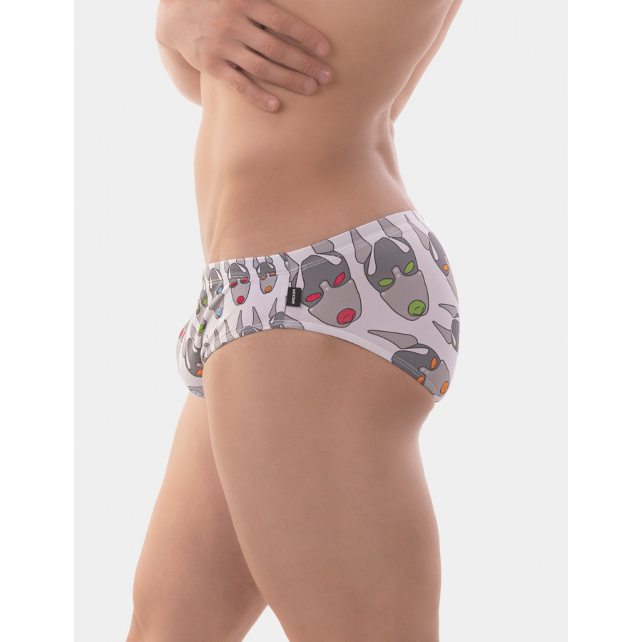 Barcode Berlin Slip De Bain FETISH DOG Blanc 6 Barcode Berlin Slip De Bain FETISH DOG Blanc – Image 6