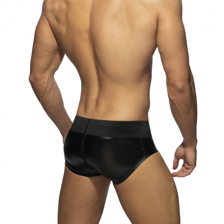 AD Fetish Slip FRONT & BACK ZIP RUB Noir 5 AD Fetish Slip FRONT & BACK ZIP RUB Noir – Image 5