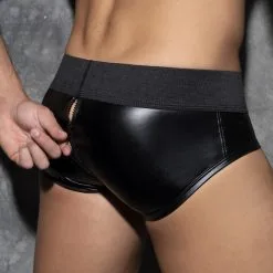 AD Fetish Slip FRONT & BACK ZIP RUB Noir 12 AD Fetish Slip FRONT & BACK ZIP RUB Noir -FÉMINITÉS boutique slip front back zip rub noir 5