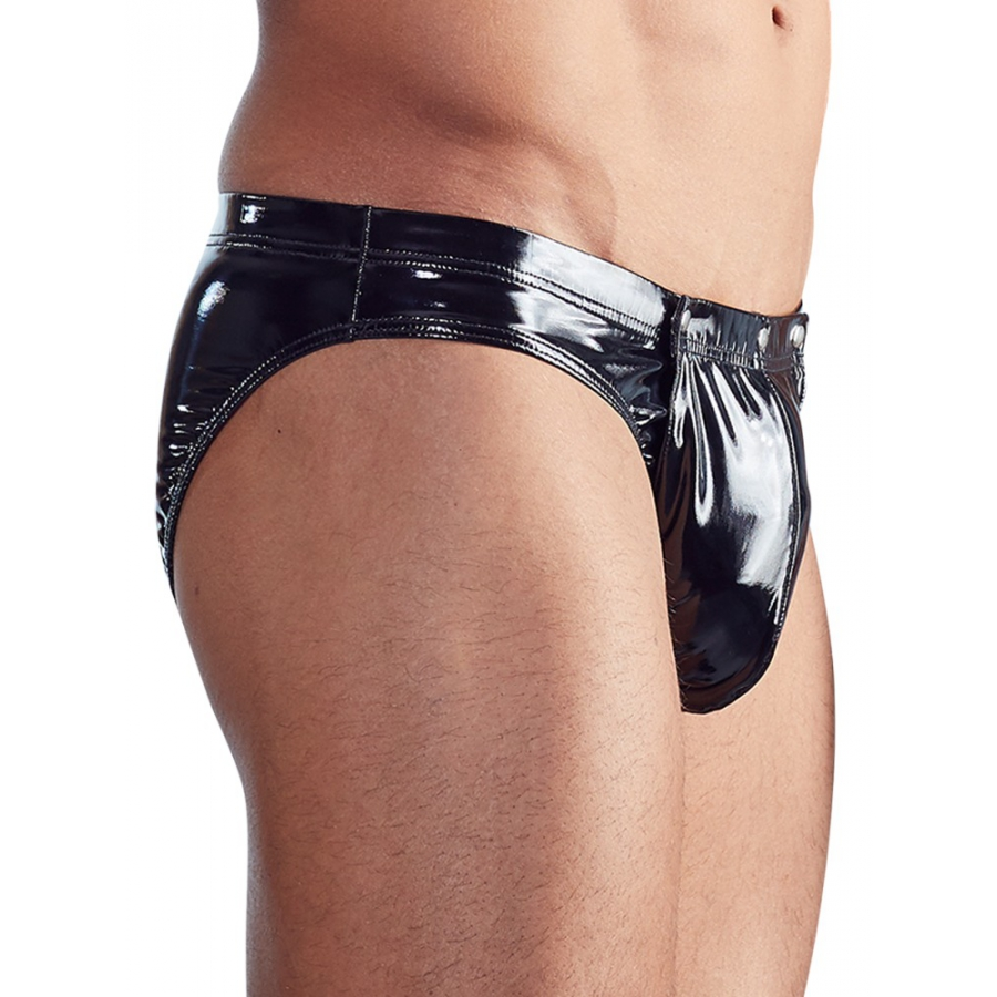 Black Level Men Slip Pressions GIGI Effet Vinyle Noir 4 Black Level Men Slip Pressions GIGI Effet Vinyle Noir – Image 4