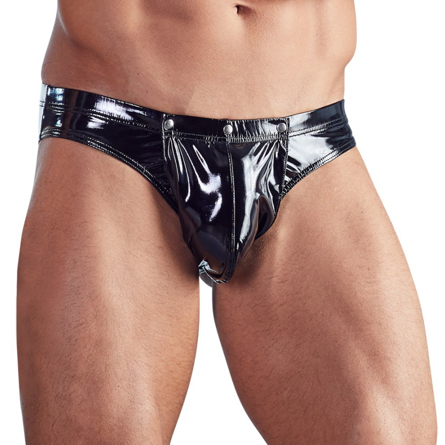 Black Level Men Slip Pressions GIGI Effet Vinyle Noir 1 Black Level Men Slip Pressions GIGI Effet Vinyle Noir