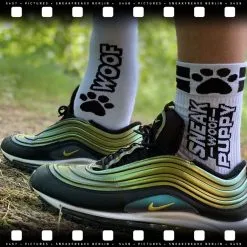 Chaussettes SNEAKFREAXX PUPPY Blanc-Noir -FÉMINITÉS boutique sneakfreaxx puppy black 3