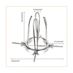 FUKR Speculum Anal En Métal LONG PIPE 11.5cm -FÉMINITÉS boutique speculum anal en metal long pipe 115cm 5