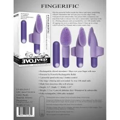 Evolved Stimuateur De Clitoris FINGERIFIC 12cm -FÉMINITÉS boutique stimuateur de clitoris fingerific 12cm 3