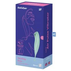 Stimulateur à Clitoris Connecté TWIRLING PRO Satisfyer Vert -FÉMINITÉS boutique stimulateur a clitoris connecte twirling pro satisfyer vert 2