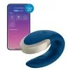 Satisfyer Stimulateur Connecté DOUBLE LOVE LUXURY Bleu
