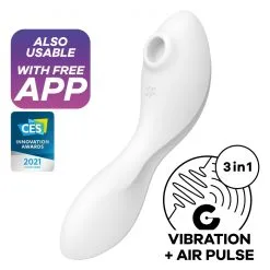 Stimulateur De Clitoris Connecté CURVY TRINITY 5+ Satisfyer Blanc 13 Stimulateur De Clitoris Connecté CURVY TRINITY 5+ Satisfyer Blanc -FÉMINITÉS boutique stimulateur de clitoris connecte curvy trinity 5 satisfyer blanc 6