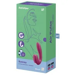 Stimulateur De Clitoris Connecté SUNRAY Satisfyer Framboise -FÉMINITÉS boutique stimulateur de clitoris connecte sunray satisfyer framboise 2