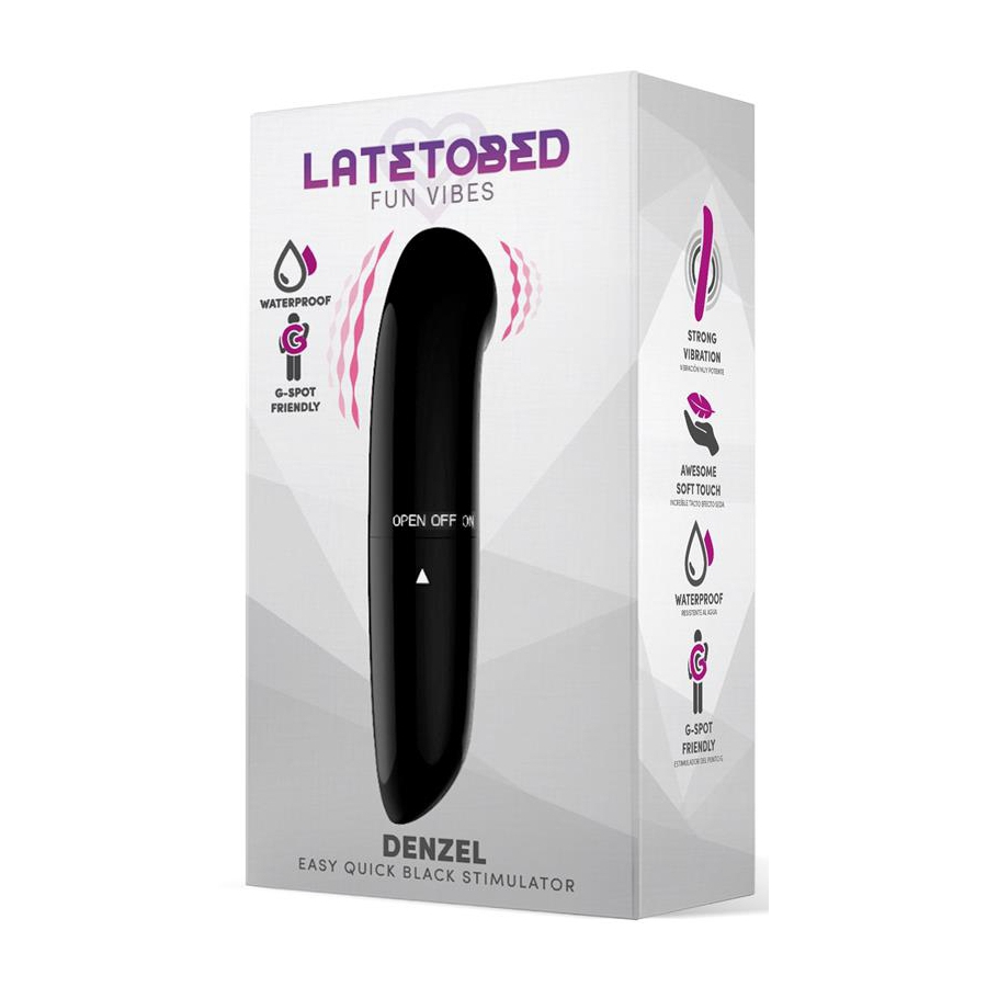 Latetobed Stimulateur De Clitoris DENZEL 13 X 2.8cm Noir 2 Latetobed Stimulateur De Clitoris DENZEL 13 X 2.8cm Noir – Image 2