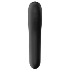 Stimulateur De Clitoris DUAL KISS Satisfyer Noir -FÉMINITÉS boutique stimulateur de clitoris dual kiss satisfyer noir 2