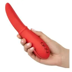 California Dreaming Stimulateur De Clitoris LAGUNA BEACH 18cm Rouge -FÉMINITÉS boutique stimulateur de clitoris laguna beach 18cm rouge 2