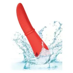 California Dreaming Stimulateur De Clitoris LAGUNA BEACH 18cm Rouge -FÉMINITÉS boutique stimulateur de clitoris laguna beach 18cm rouge 3